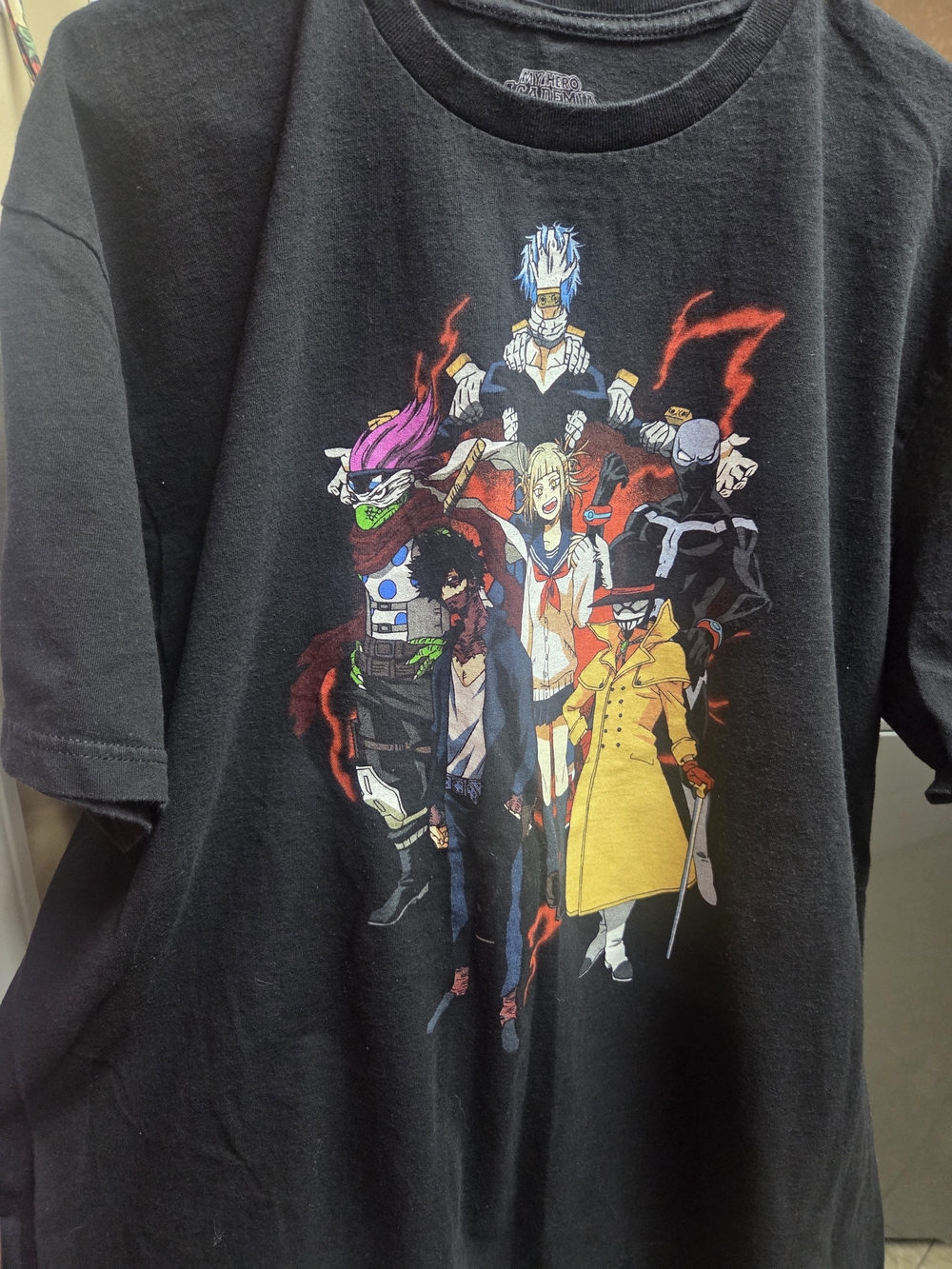 Black Anime Graphic Tee - Men Size XL My Hero Academia